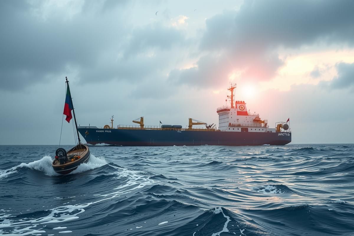 Сорвался с буксира: Газовоз "Арктик Метагаз" вновь борется со штормом в Средиземном море